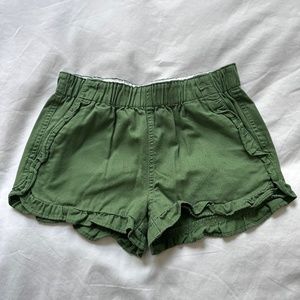 Crewcuts Girls' ruffle pull-on short in soft chino